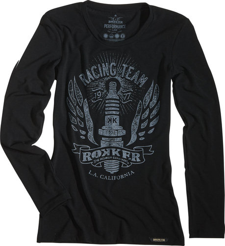 Rokker Performance Racing Team Long Damesshirt Zwart Xs rokker kopen in de aanbieding
