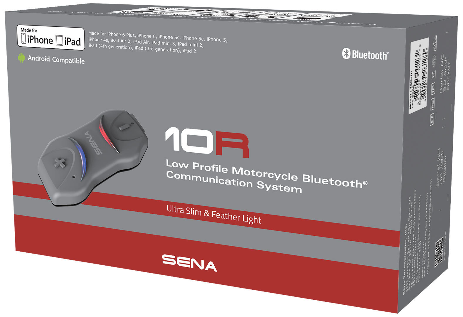 Sena 10R Système Double Pack de Communication Bluetooth Noir unique taille