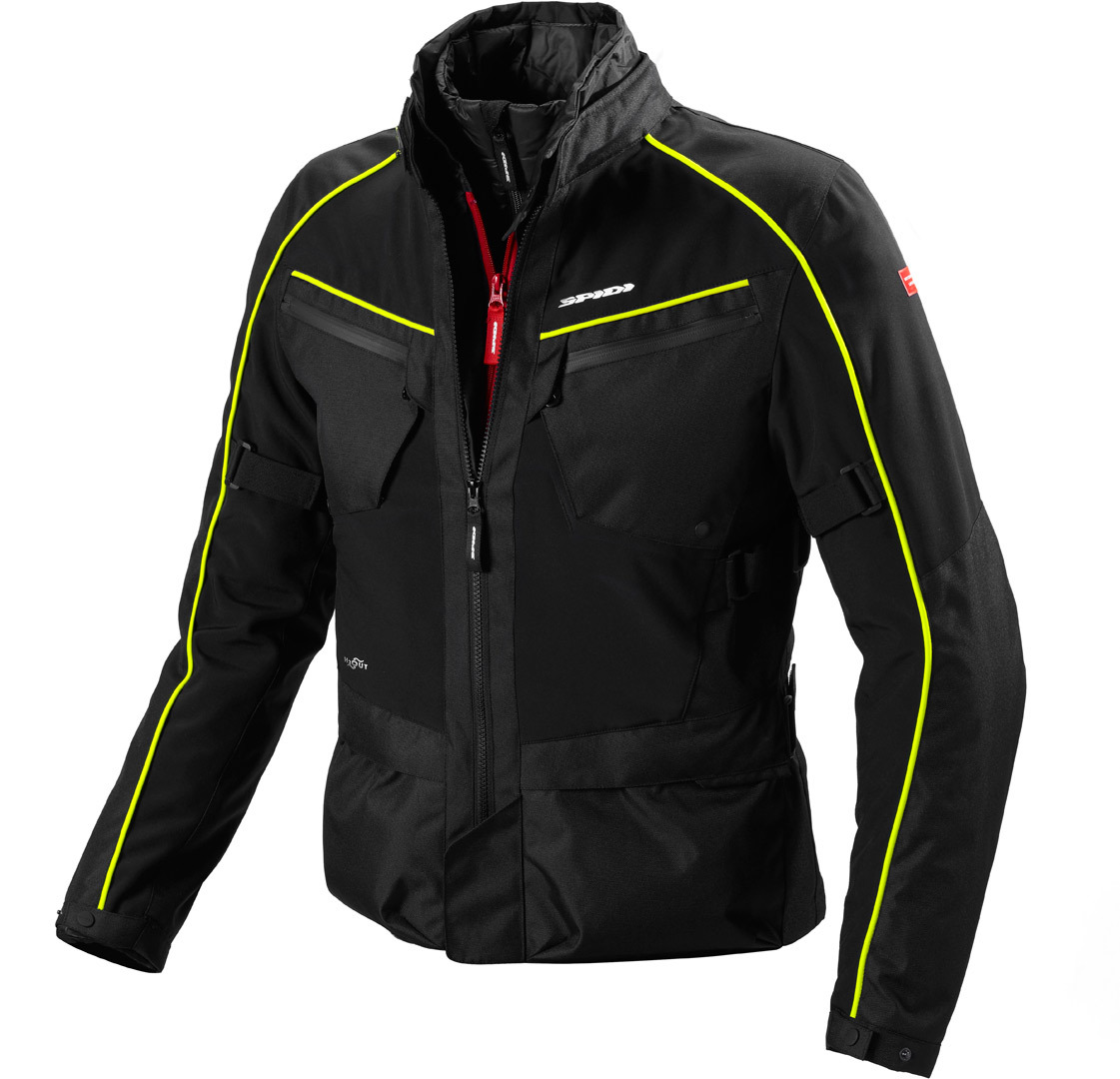 Spidi Intercruiser Veste Textile moto Noir Jaune 2XL