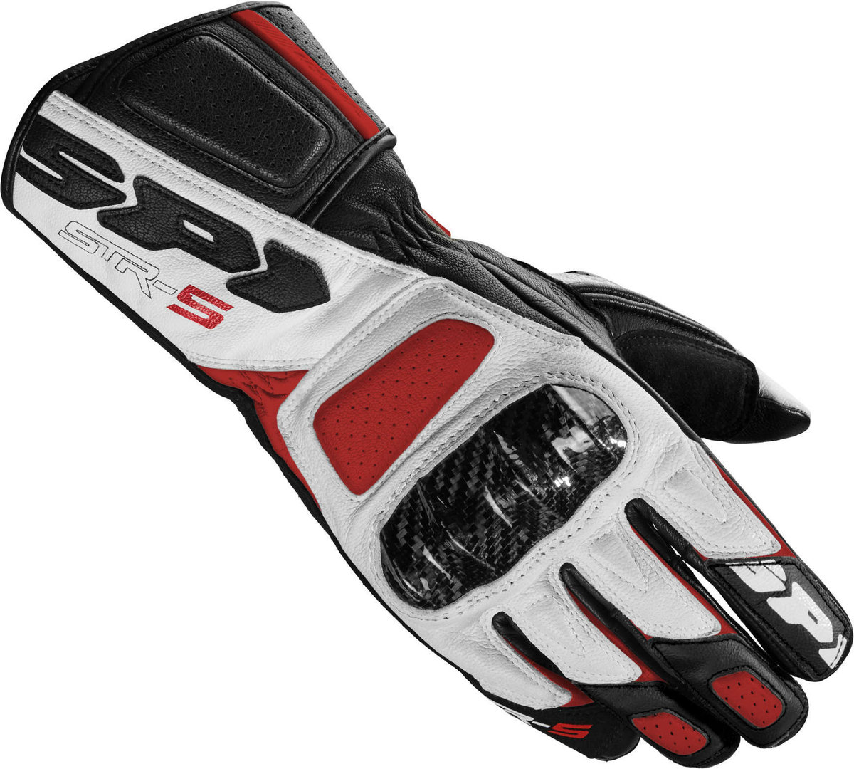 Spidi STR-5 Gants Noir Blanc Rouge L