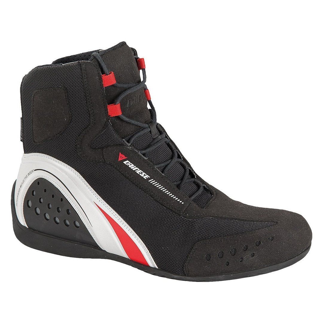 Dainese Motorshoe D-WP Chaussures moto étanche 2017 Noir Rouge 44