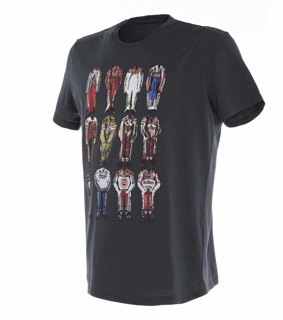 Image of Dainese 12 Champions T-Shirt Noir Gris S