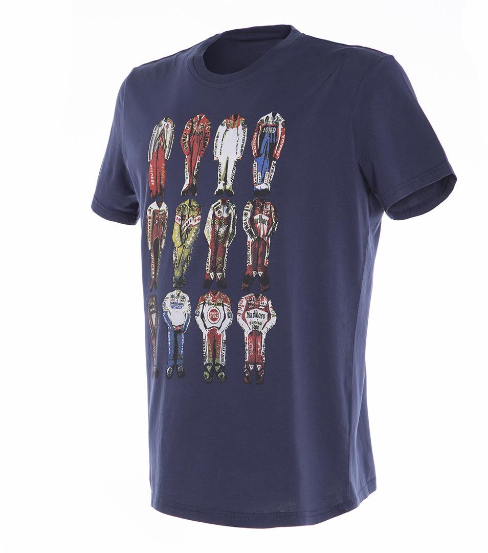 Image of Dainese 12 Champions T-Shirt Bleu S