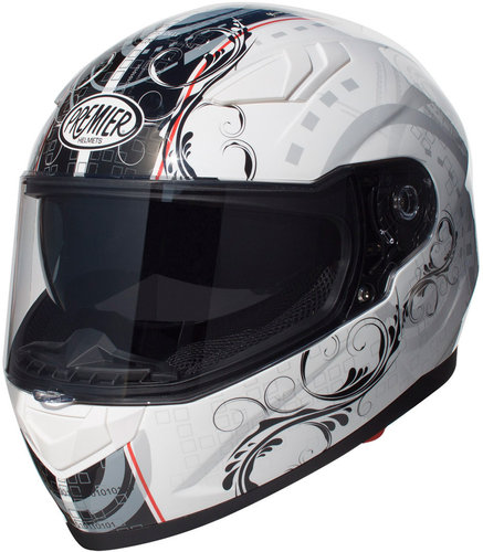 Premier Viper Tr8 Helm Zwart Grijs Wit Xl premier kopen in de aanbieding