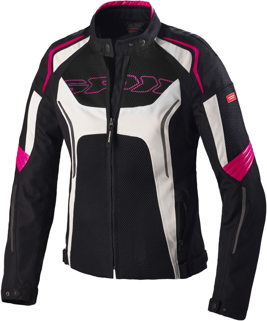 Spidi Tronik Net Veste de moto dames Noir Rose XS