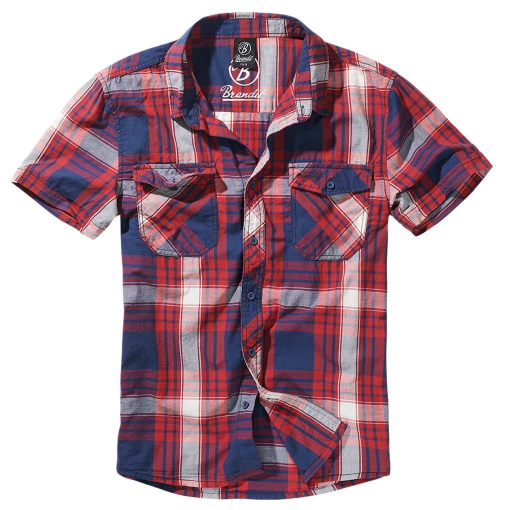 Brandit Roadstar Chemise Rouge Bleu M