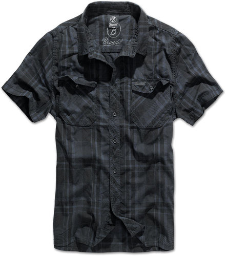 Brandit Roadstar Shirt Zwart Blauw brandit kopen in de aanbieding Brandit Roadstar Shirt Zwart Blauw brandit kopen in de aanbieding