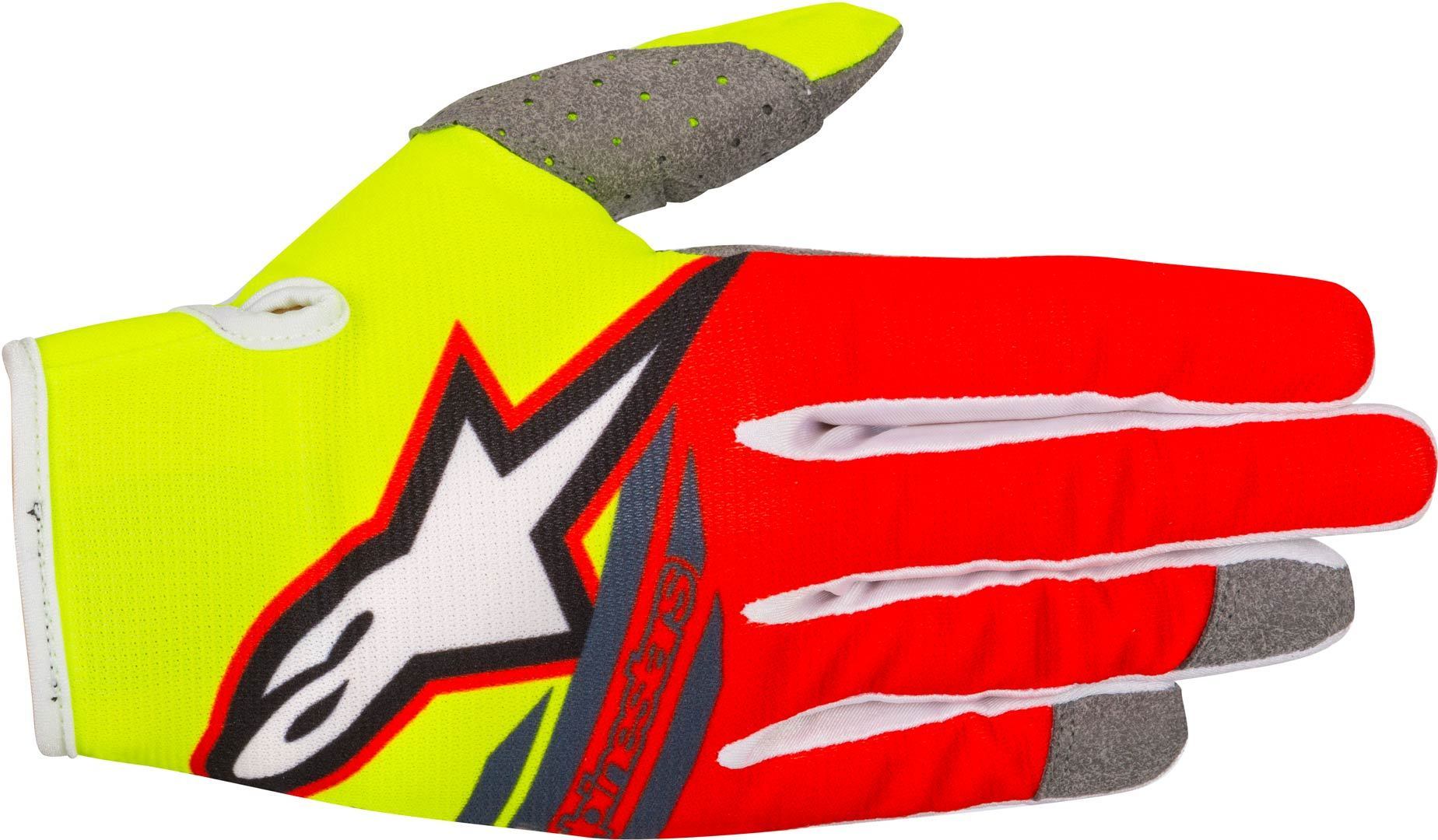 Alpinestars Radar Flight 2018 Gants Rouge Jaune S