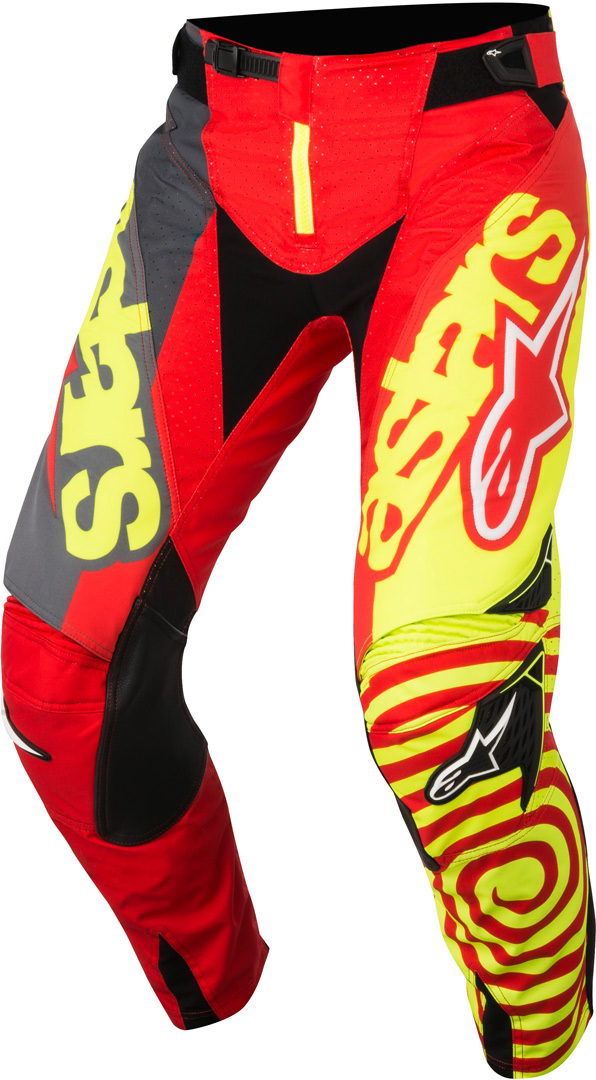Alpinestars Techstar Venom 2018 Pantalon de motocross Rouge Jaune 28