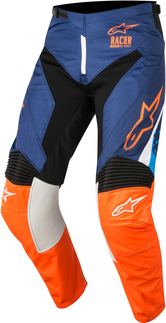 Alpinestars Racer Supermatic 2018 Pantalon de motocross Bleu Orange 30