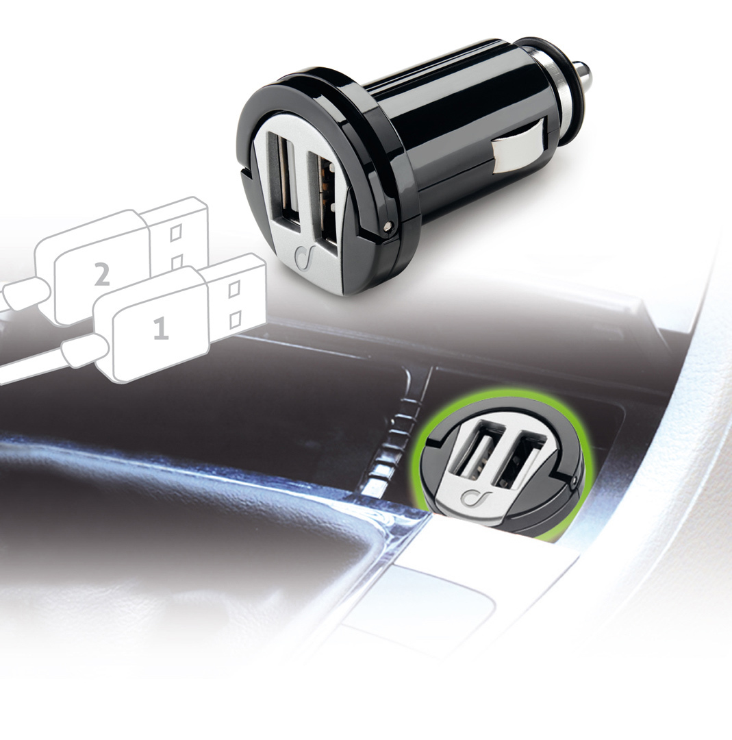 Cellularline USB Car Charger Dual Adaptateur