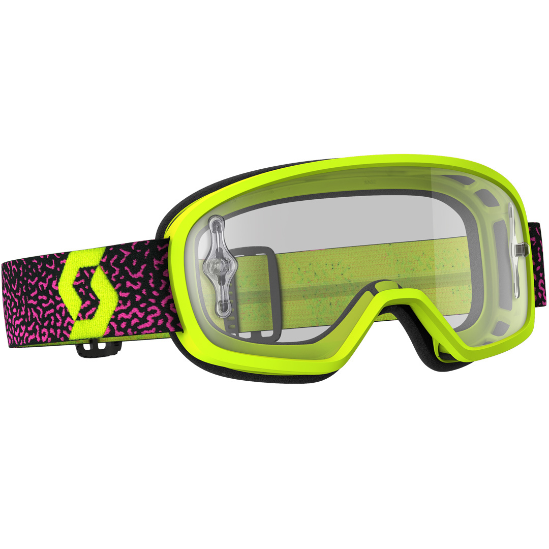 Scott Buzz MX Pro Masques de Motocross les enfants clair Pourpre Jaune