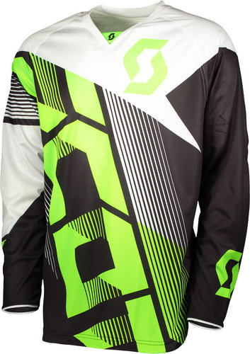 Scott 350 Dirt Motorcross Jersey 2018 Zwart Groen Xl scott kopen in de aanbieding
