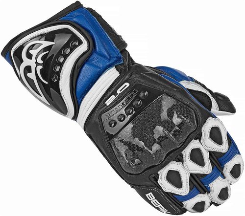 Berik Losail Motorfiets Handschoenen Zwart Wit Blauw Xs berik kopen in de aanbieding