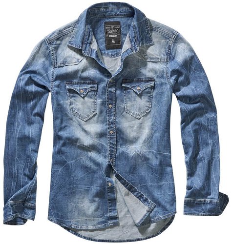 Brandit Riley Denim Shirt Blauw brandit kopen in de aanbieding Brandit Riley Denim Shirt Blauw brandit kopen in de aanbieding