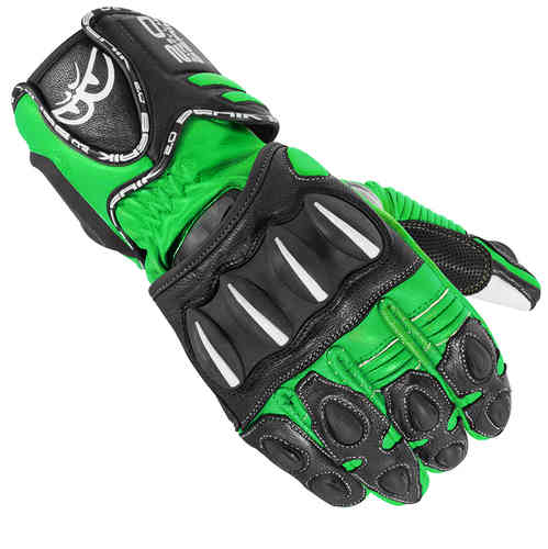 Berik Thunar Motorfiets Handschoenen Zwart Groen Xs berik kopen in de aanbieding