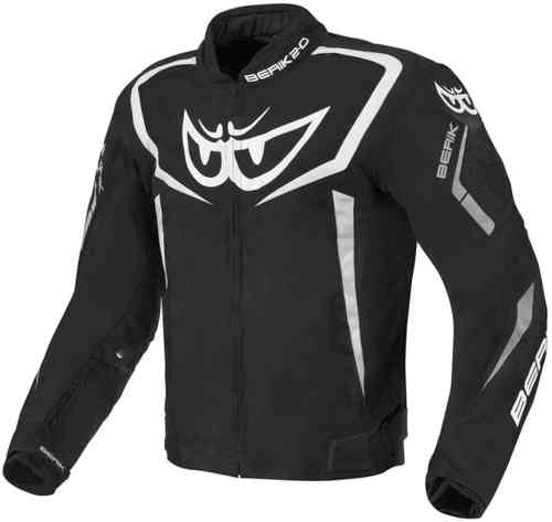 Berik Bad Eye Waterdichte Motorfiets Textiel Jas Zwart Wit 50 berik kopen in de aanbieding