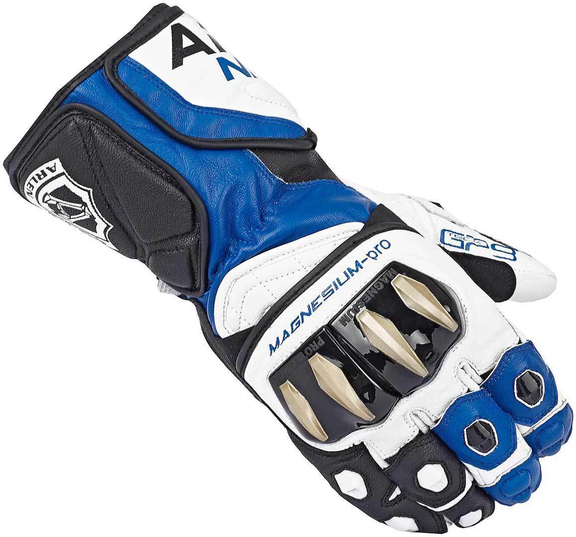 Arlen Ness Sugello Gants Noir Blanc Bleu S