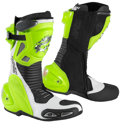 Arlen Ness Xaus Evo D Motor Laarzen Zwart Geel 38 arlen ness kopen in de aanbieding