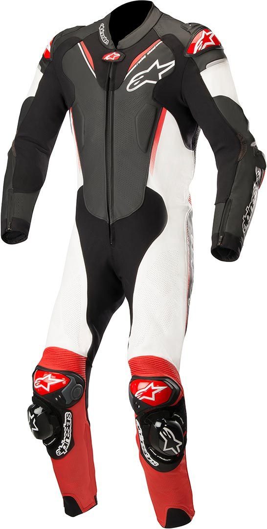 Alpinestars Atem 3 Combinaison de cuir d’une seule pièce Noir Blanc Rouge 54