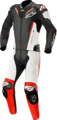 Alpinestars Atem 3 Twee Stuk Leder Pak Zwart Wit Rood 50 alpinestars kopen in de aanbieding
