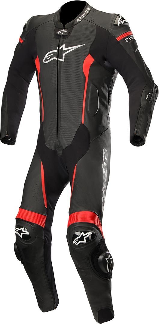 Alpinestars Missile Tech-Air Combinaison de cuir de moto One Piece Noir Rouge 48