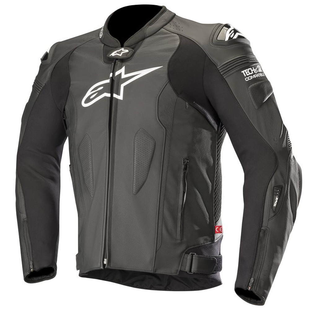 Alpinestars Missile Tech-Air Veste de moto en cuir Noir 56