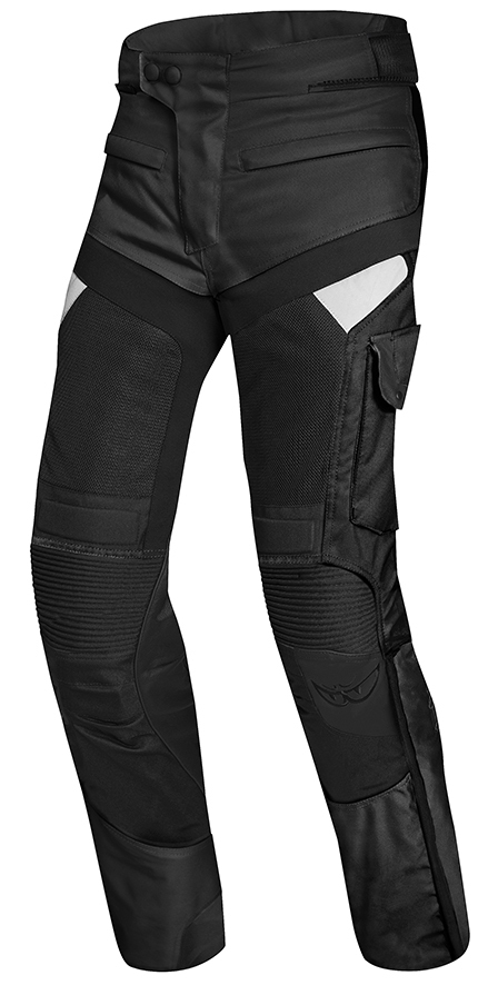 Berik Tour-X imperméable de moto pantalon Textile Noir 52