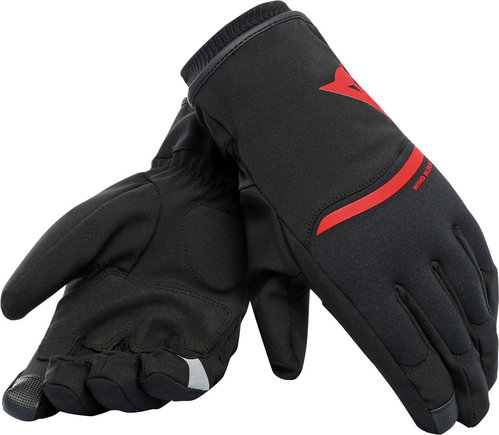 Dainese Plaza 2 D Dry Handschoenen Zwart Rood dainese kopen in de aanbieding