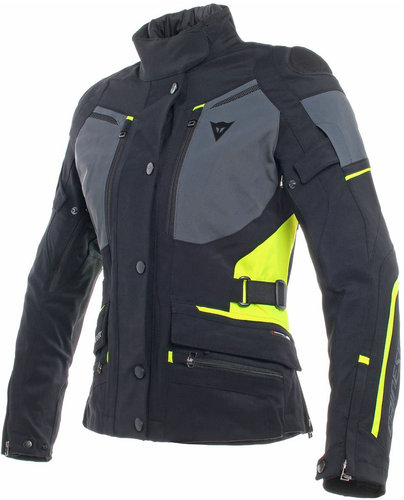 Dainese Carve Master 2 Goretex Dames Motorfiets Textiel Jas Zwart Geel 46 dainese kopen in de aanbieding
