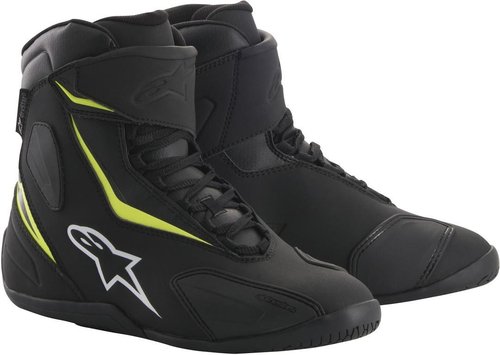 Alpinestars Fastback 2 Drystar Motor Schoenen Zwart Geel 45 46 alpinestars kopen in de aanbieding