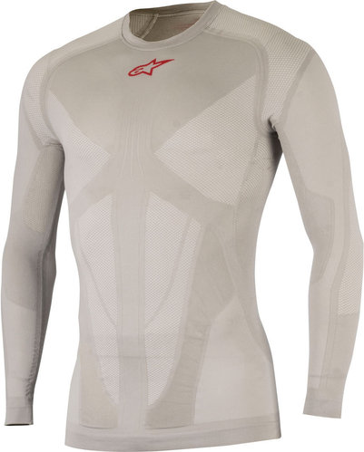 Alpinestars Ride Tech Summer Ls Shirt Rood Zilver Xs alpinestars kopen in de aanbieding