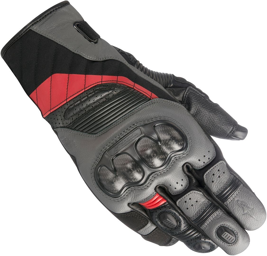 Alpinestars Belize Drystar Gants de moto Noir Gris Rouge XL