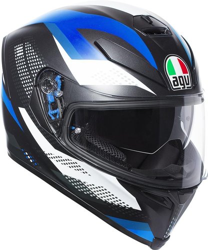Agv K 5 S Marble Helm Zwart Blauw Xs agv kopen in de aanbieding