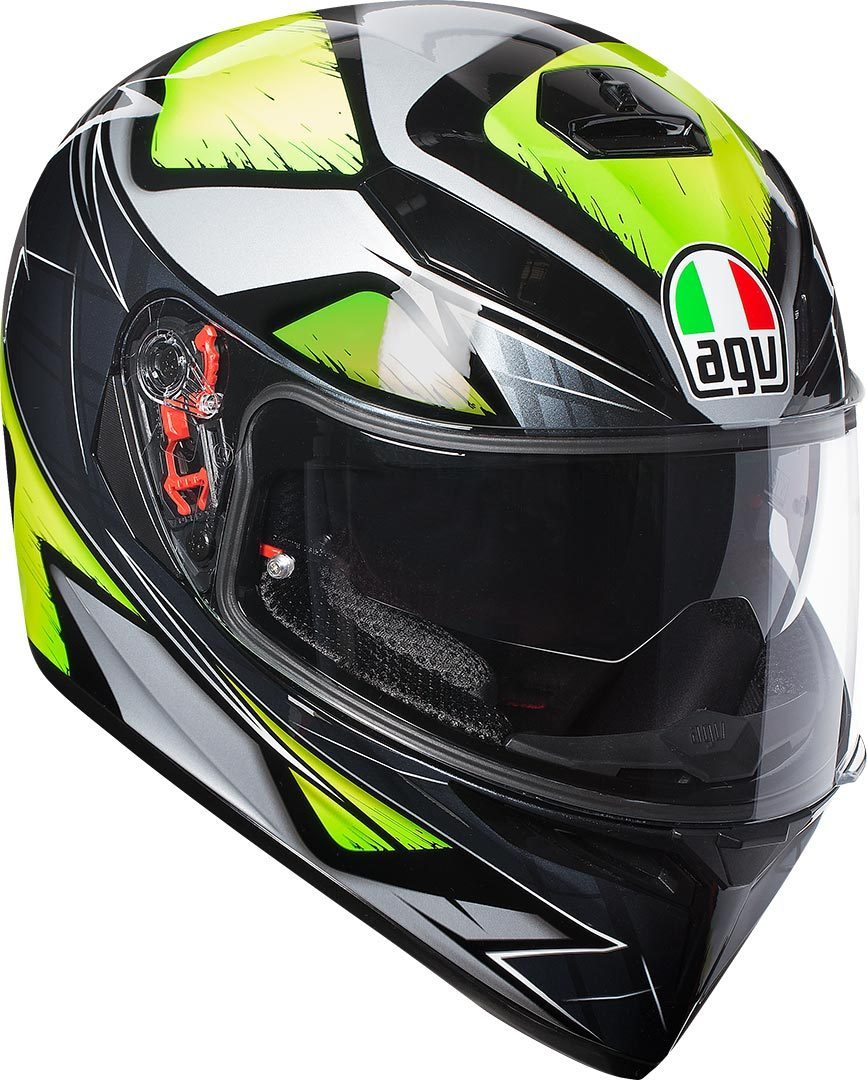 AGV K-3 SV Liquefy Casque Gris Jaune XS