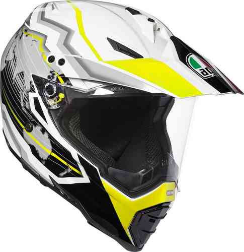 Agv Ax 8 Dual Evo Earth Helm Wit Geel agv kopen in de aanbieding Agv Ax 8 Dual Evo Earth Helm Wit Geel agv kopen in de aanbieding