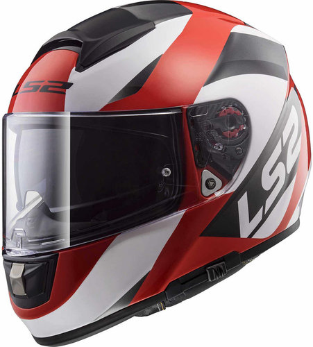 Ls2 Vector Ft2 Ff397 Wavy Helm Zwart Wit Rood Xs ls2 kopen in de aanbieding