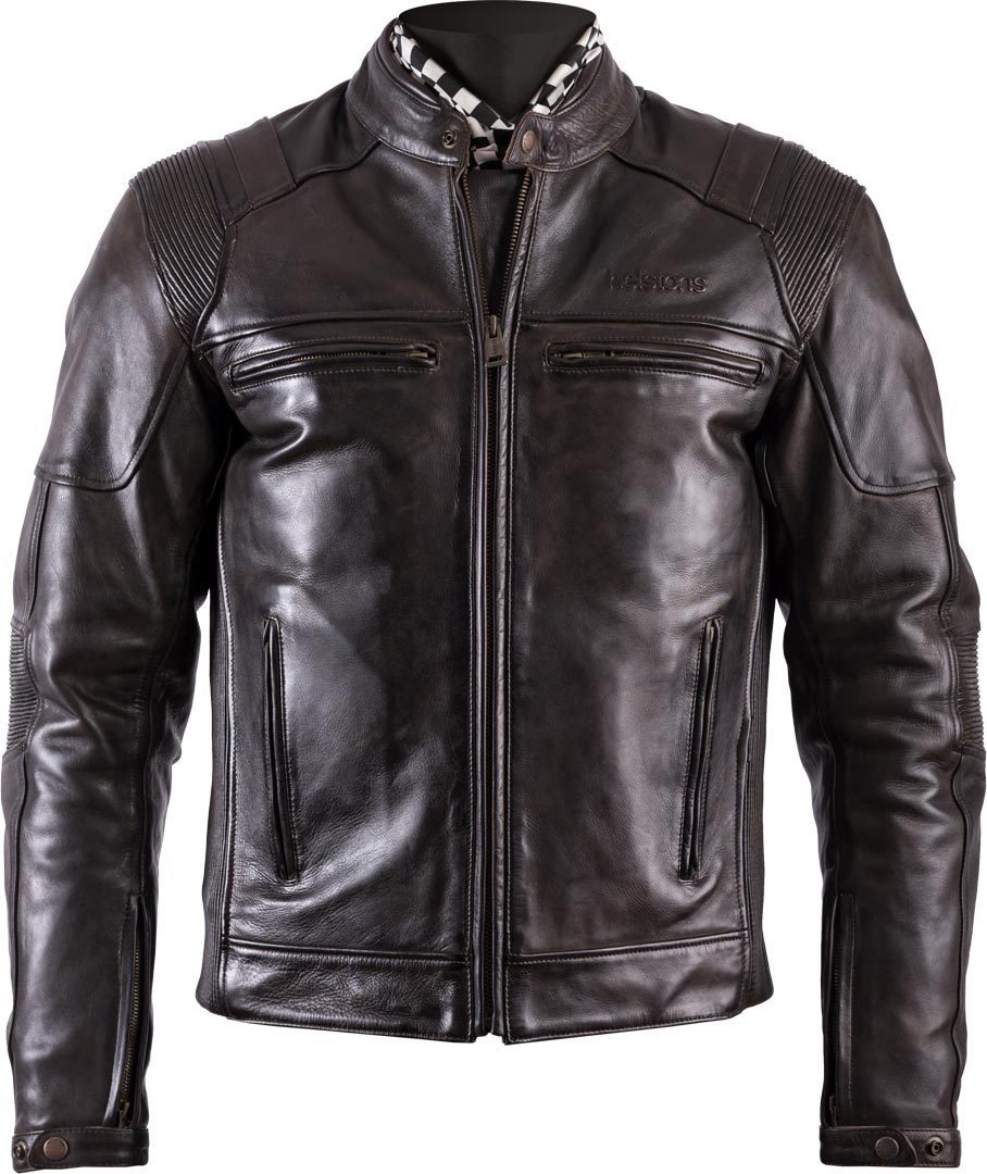 Image of Blouson Helstons TRUST - cuir DIRTY