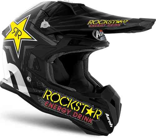 Airoh Terminator Open Vision Rockstar Motorcross Helm Zwart Wit Xs airoh kopen in de aanbieding Airoh Terminator Open Vision Rockstar Motorcross Helm Zwart Wit Xs airoh kopen in de aanbieding
