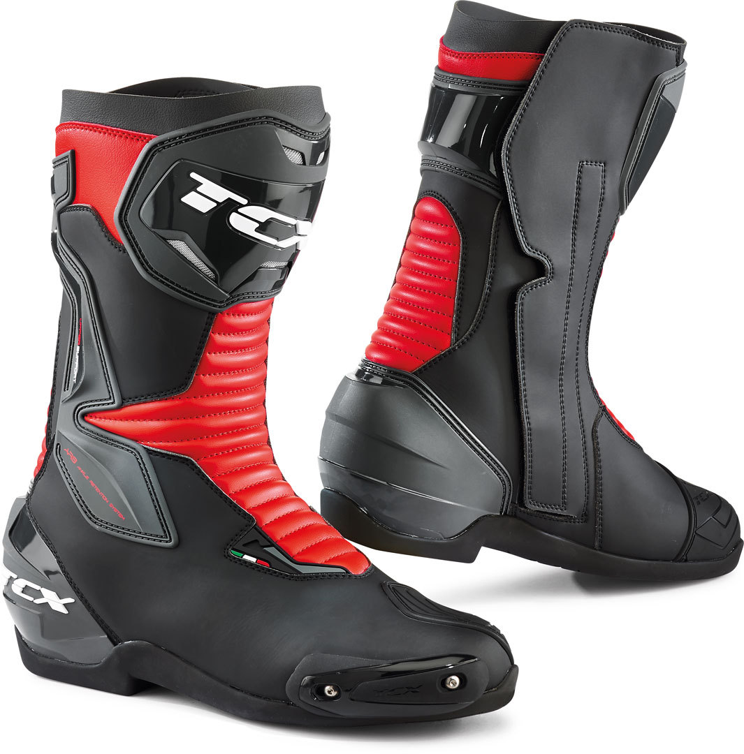 TCX SP-Master Bottes de moto Noir Rouge 40