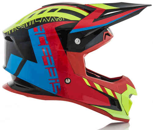 Acerbis Profile 4 Motorcross Helm Zwart Blauw acerbis kopen in de aanbieding