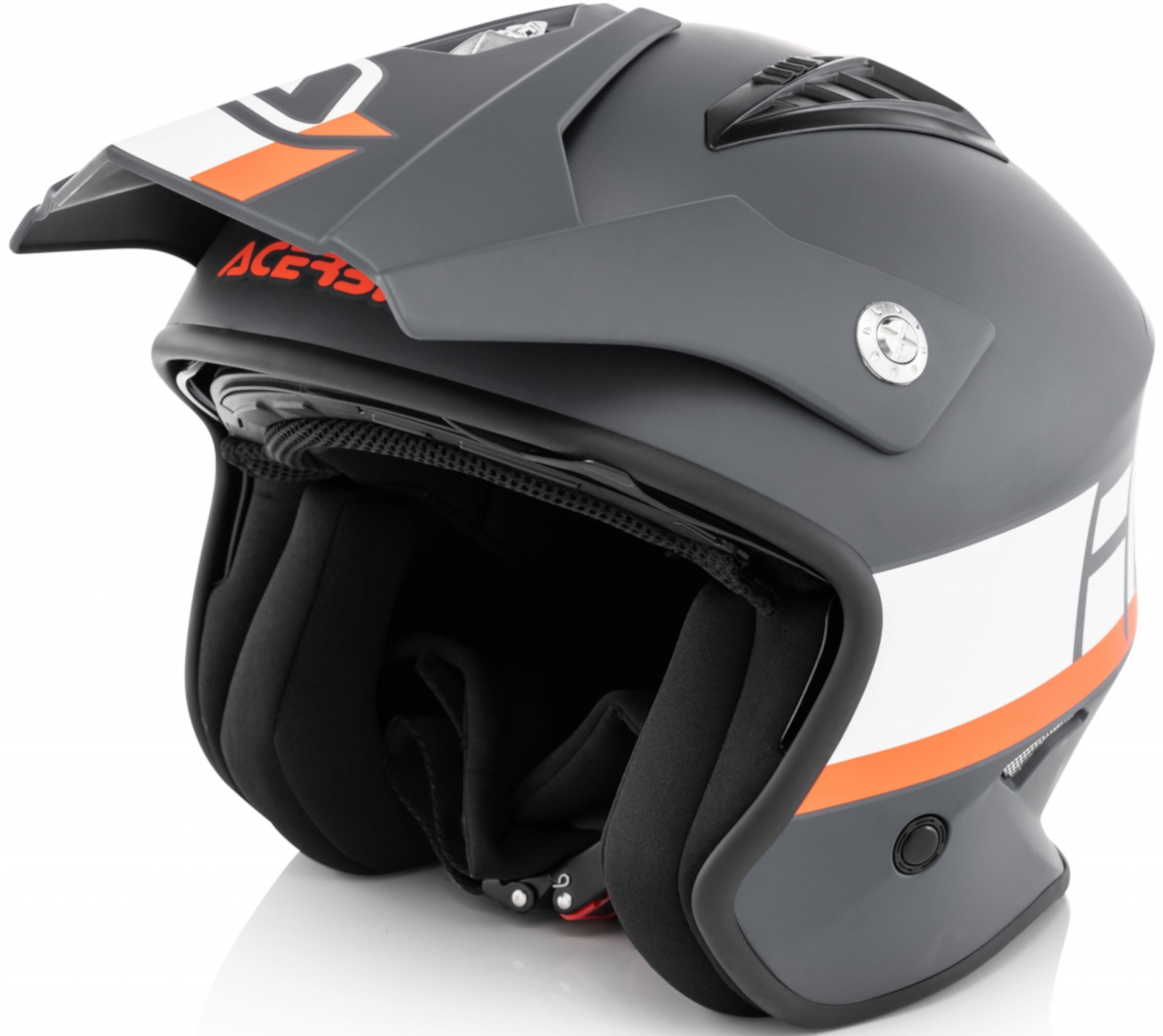Image of Acerbis Aria Casque Jet Gris Blanc S