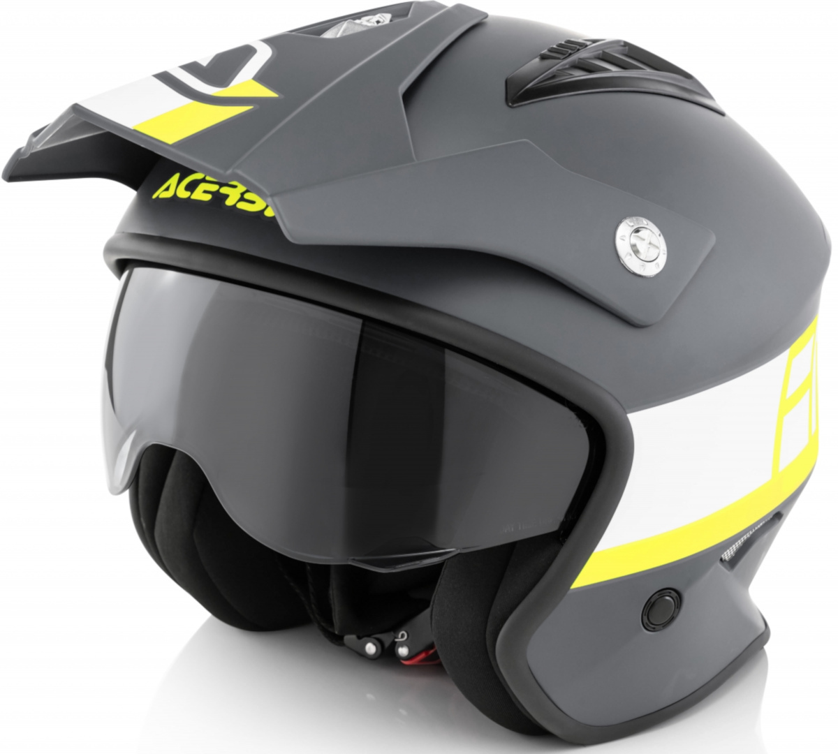 Acerbis Aria Casque Jet Noir Jaune XS