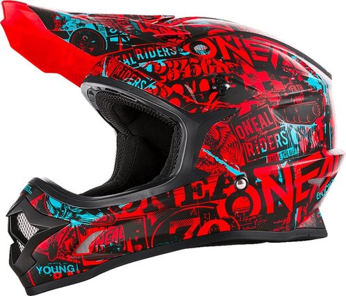 Oneal 3Series Attack Helm Zwart Rood 2Xl oneal kopen in de aanbieding