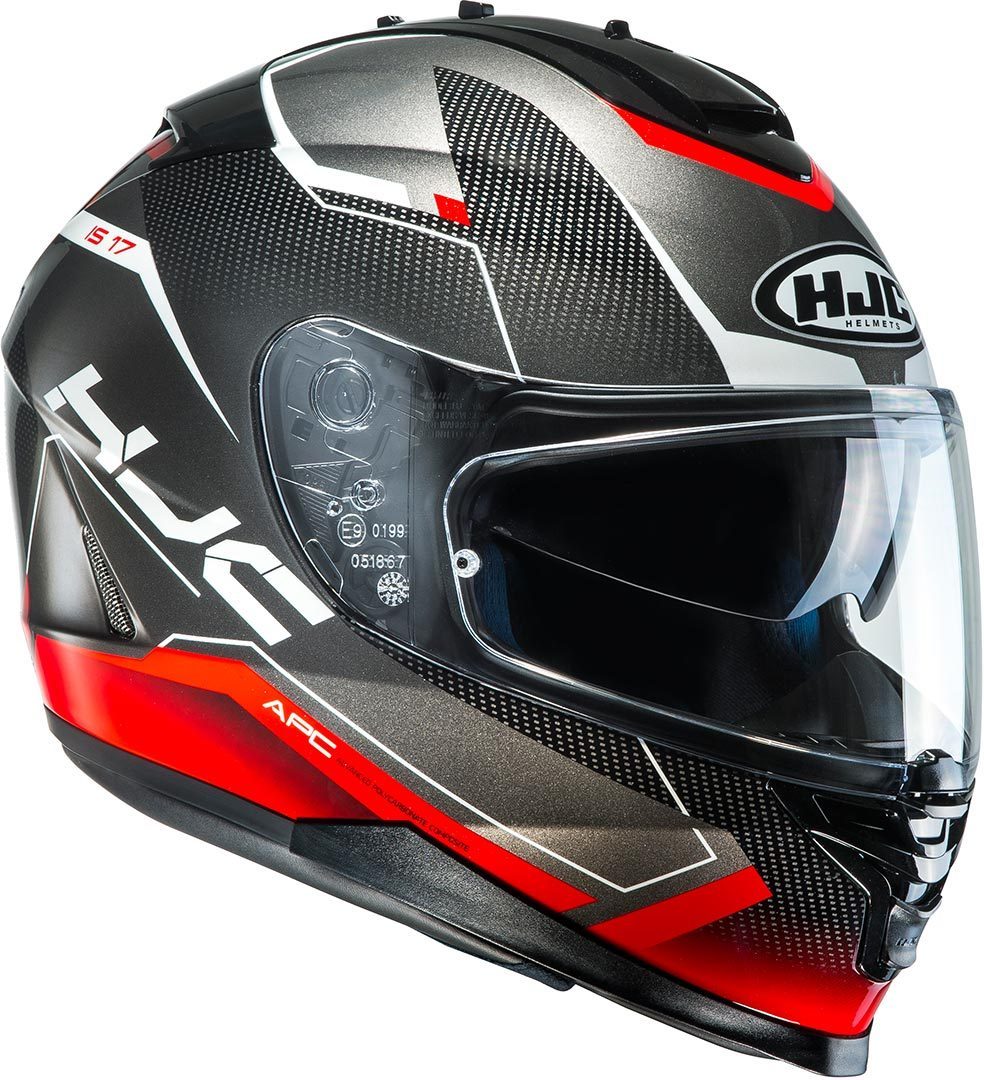 HJC IS-17 Loktar Casque Noir Rouge 2XL