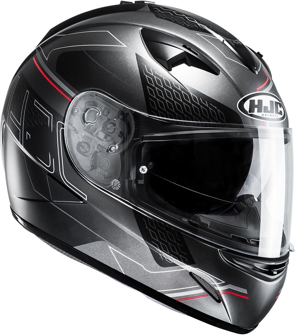 HJC TR-1 Cetus Casque Noir Rouge S