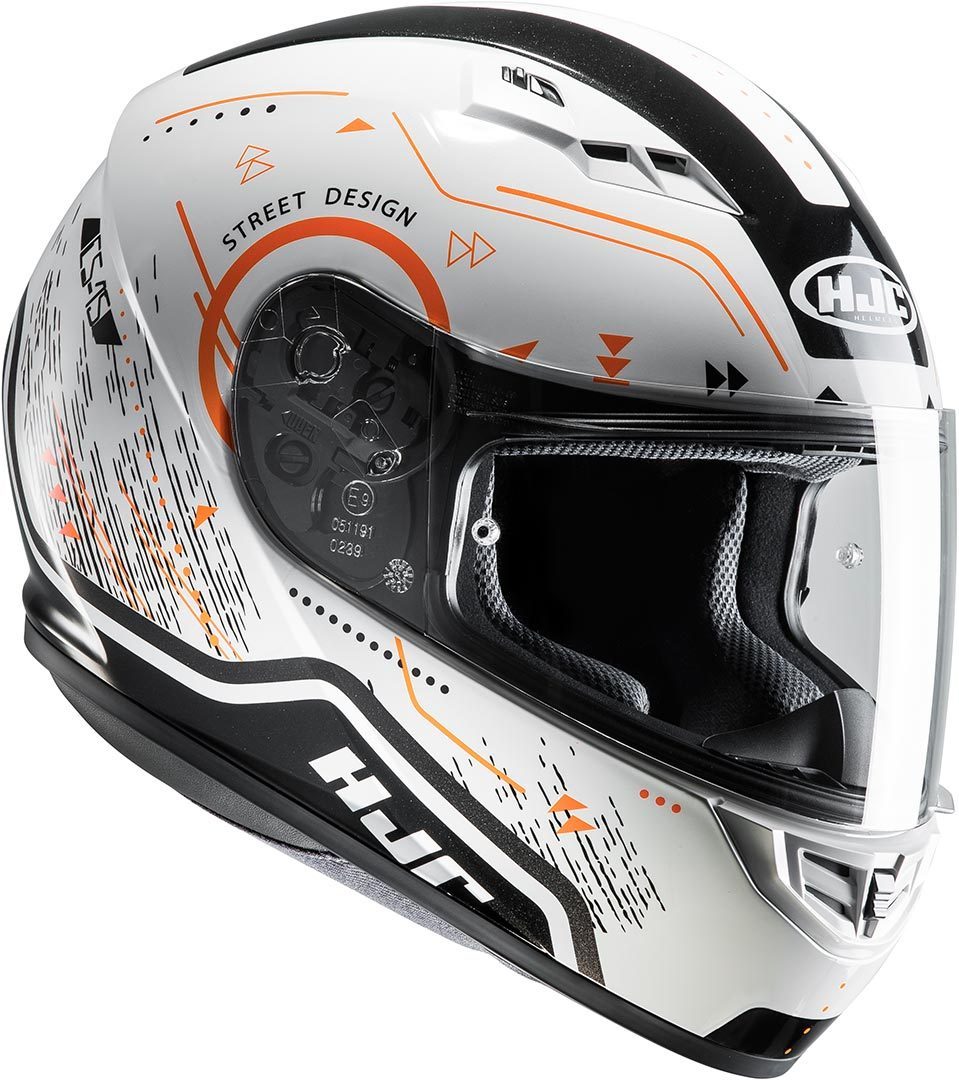HJC CS-15 Safa Casque Blanc Orange XS
