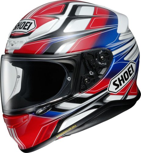 Shoei Nxr Rumpus Helm Wit Rood Blauw Xl shoei kopen in de aanbieding
