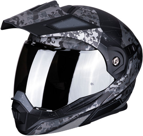 Scorpion Adx 1 Battleflage Enduro Helm Zwart Zilver scorpion kopen in de aanbieding Scorpion Adx 1 Battleflage Enduro Helm Zwart Zilver scorpion kopen in de aanbieding