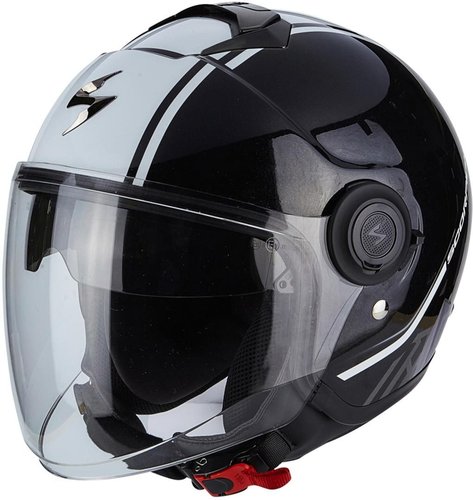 Scorpion Exo City Avenue Jet Helm Zwart Wit 2Xl scorpion kopen in de aanbieding